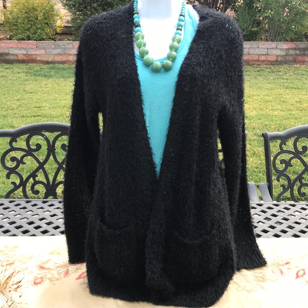 Open Front Long Sleeve Lightweight Cardigan